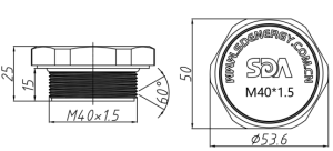 SD-M40*1.5-15 防爆阀 （螺纹式）