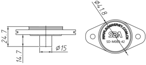 SD-M083-42 防爆阀（法兰式)