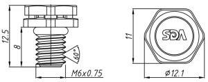 SD-M6*0.75-8透气阀（螺纹式）
