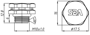 SD-M10*1.0-6透气阀（螺纹式）