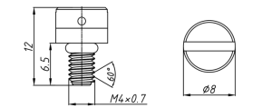 SD-M4X0.7-6.5-Y透气阀（螺纹式）