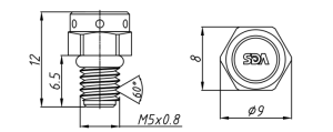 SD-M5X0.8-6.5透气阀（螺纹式）