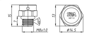 SD-M8X1.0-7透气阀（螺纹式）