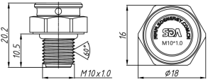 SD-M10X1.0-10透气阀（螺纹式）