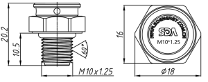 SD-M10X1.25-10透气阀（螺纹式）