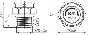SD-M12X1.5-10-C透气阀（螺纹式）