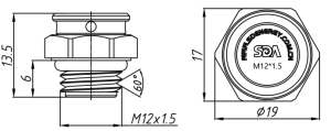 SD-M12X1.5-6透气阀（螺纹式）