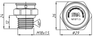 SD-M18X1.5-12透气阀（螺纹式）