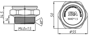 SD-M40X1.5-14透气阀（螺纹式）